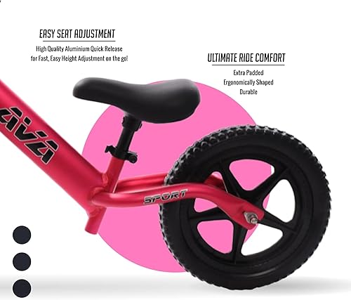 Miniatura 4 de LAVA SPORT Bicicleta de equilibrio  Bicicleta ligera de aluminio para niños y niñas de 2, 3, 4 y 5 años, sin bicicletas de pedal para niños con