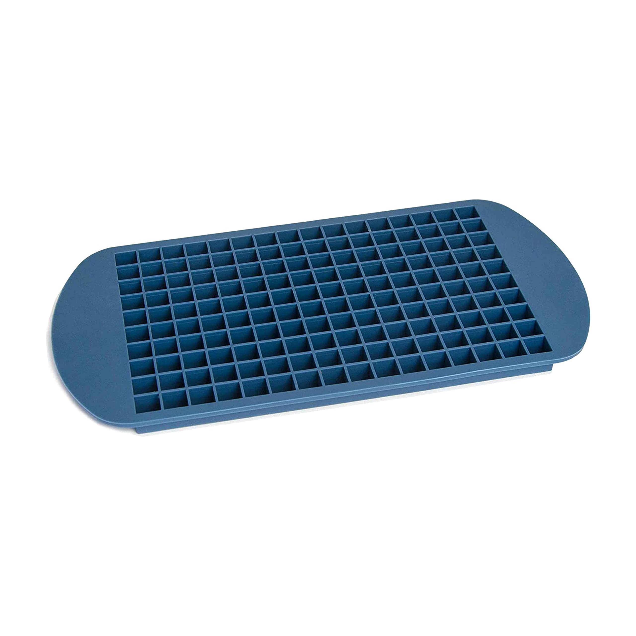 Silikonowa forma do kostek lodu I pojemnik na kostki lodu do układania w stos I 160 małych kostek lodu I wielokrotnego użytku forma do kostek lodu, nie zawiera BPA, 24 x 12 x 1 cm, kolor: niebieski