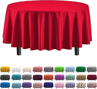 Exquisite 12 Pack Premium Plastic Tablecloth