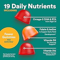 Vista 5 de SmartyPants Gomitas multivitamínicas prenatales - Fórmula mejorada: Omega 3 (DHA/EPA), metilfolato, biotina, vitamina D3, C, vitamina B12, B6