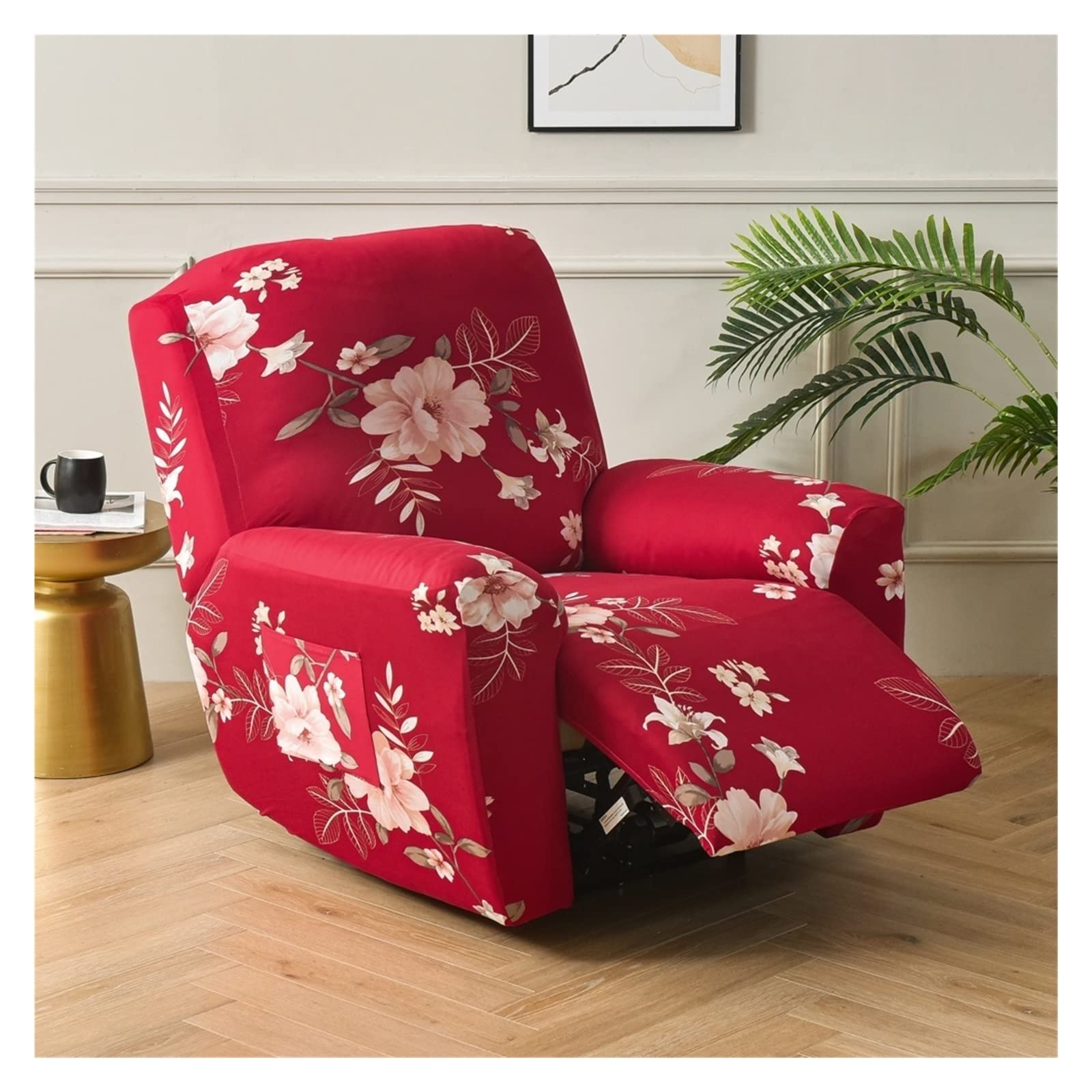 Copripoltrona Elasticizzato Per Poltrona Reclinabile 1 Posto - Lavabile, Antiscivolo Con Tasche - Diverse Misure E Colori - Foto 5