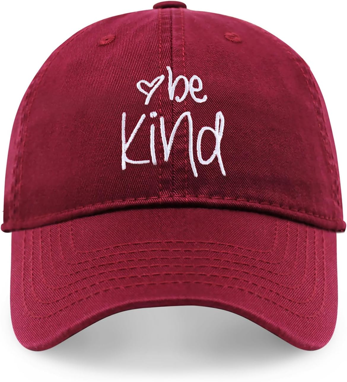 CHOK.LIDS Be Kind Trendy Womens Baseball Cap Unisex Fashion Cotton Polo Style Fun Inspirational Saying Seasonal Headwear