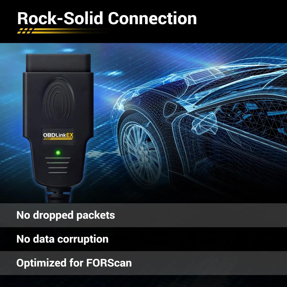 OBDLink ScanTool EX USB - profesjonalne narzędzie diagnostyczne z wieloma markami - kompatybilne z OBD2 / RenoLink/ForScan/MultiECUScan, Windows 10