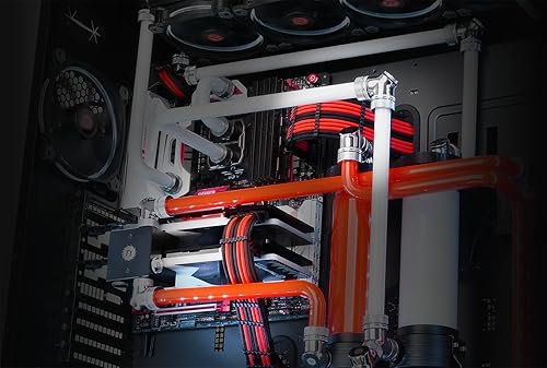 Vista 10 de Thermaltake TtMod Kit de cable de alimentación de extensión de manguito ATX/EPS/8-pin PCI-E/6-pin PCI-E con peines, verde/negro AC-034-CN1NAN-A1