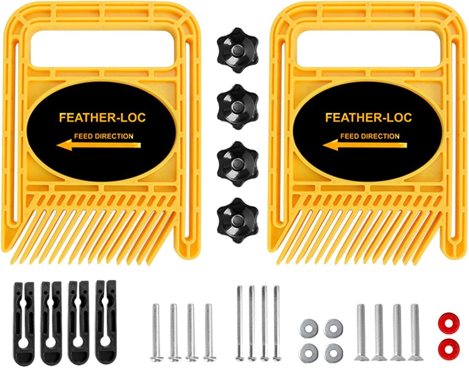 POHOVE 1Pair Featherboards Adjustable Feather Loc Board Set Woodworking