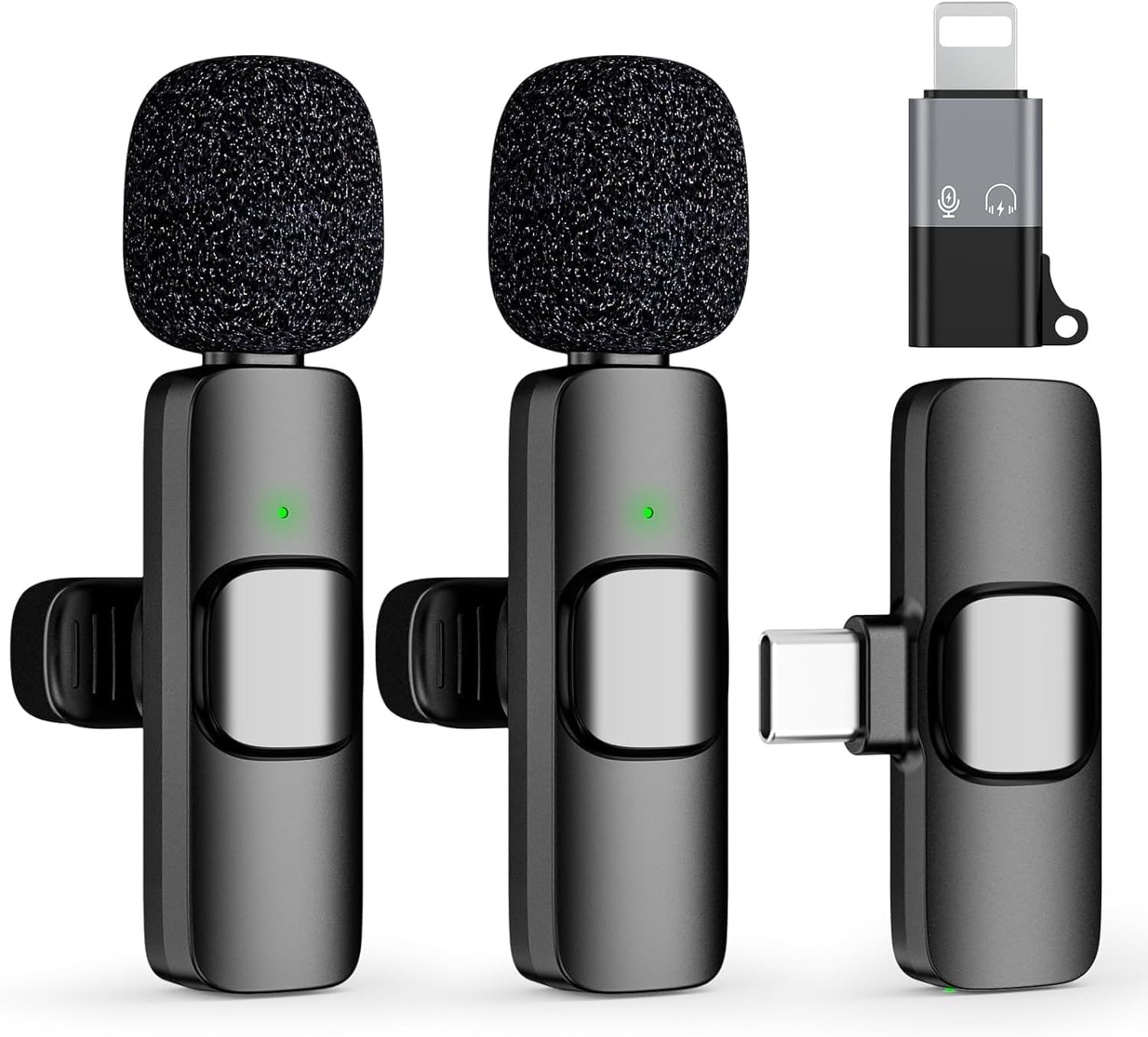 SKYCELL Wireless Bluetooth Collar Mic for Youtubers – Ideal Microphone for Mobile YouTube Channels, Wireless Mic for Vlogging, and Collar Mic for Clear Audio Live Recording No App Needed K9