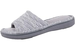 Women's Andrea Open Toe Slide Slippers: Arch Support and Moisture Wicking Comfort