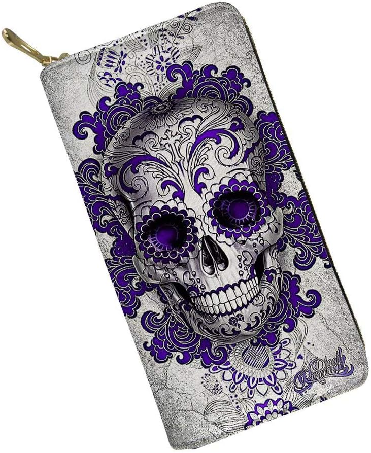AFPANQZ Gothic Sugar Skulls Women's Wallets Large Capacity