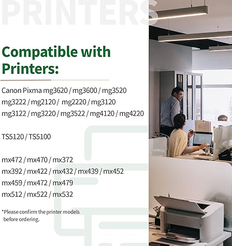 Miniatura 2 de JINTUM Cartucho de tinta remanufacturado de repuesto para Canon 240XL 241XL Combo Pack para Pixma MG3620 MG3600 MG3520 TS5120 TS5100 MG3222 MX472