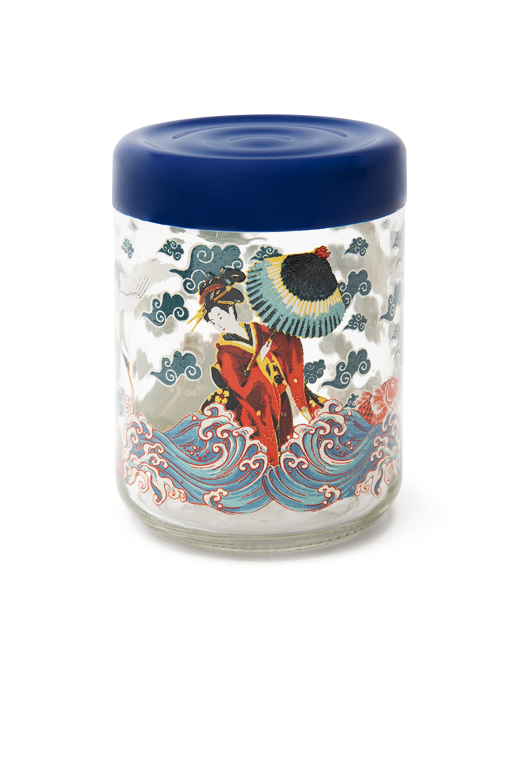 Excelsa Kimono Jar with Lid, 800 Ml, Glass
