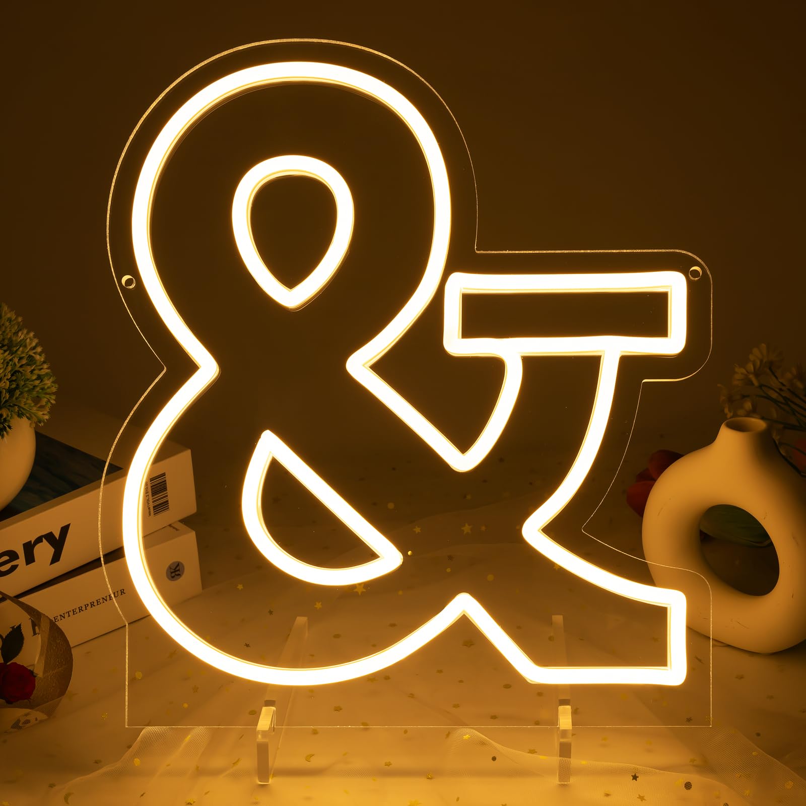 Light Up Letters &amp;, Led Marquee Letter Lights Neon Sign, 13.9" Height Decorative Lighted Alphabet Number, Battery/USB Powered Led Letters Lights for Wedding, Birthday, Party, Christmas or Home Decor