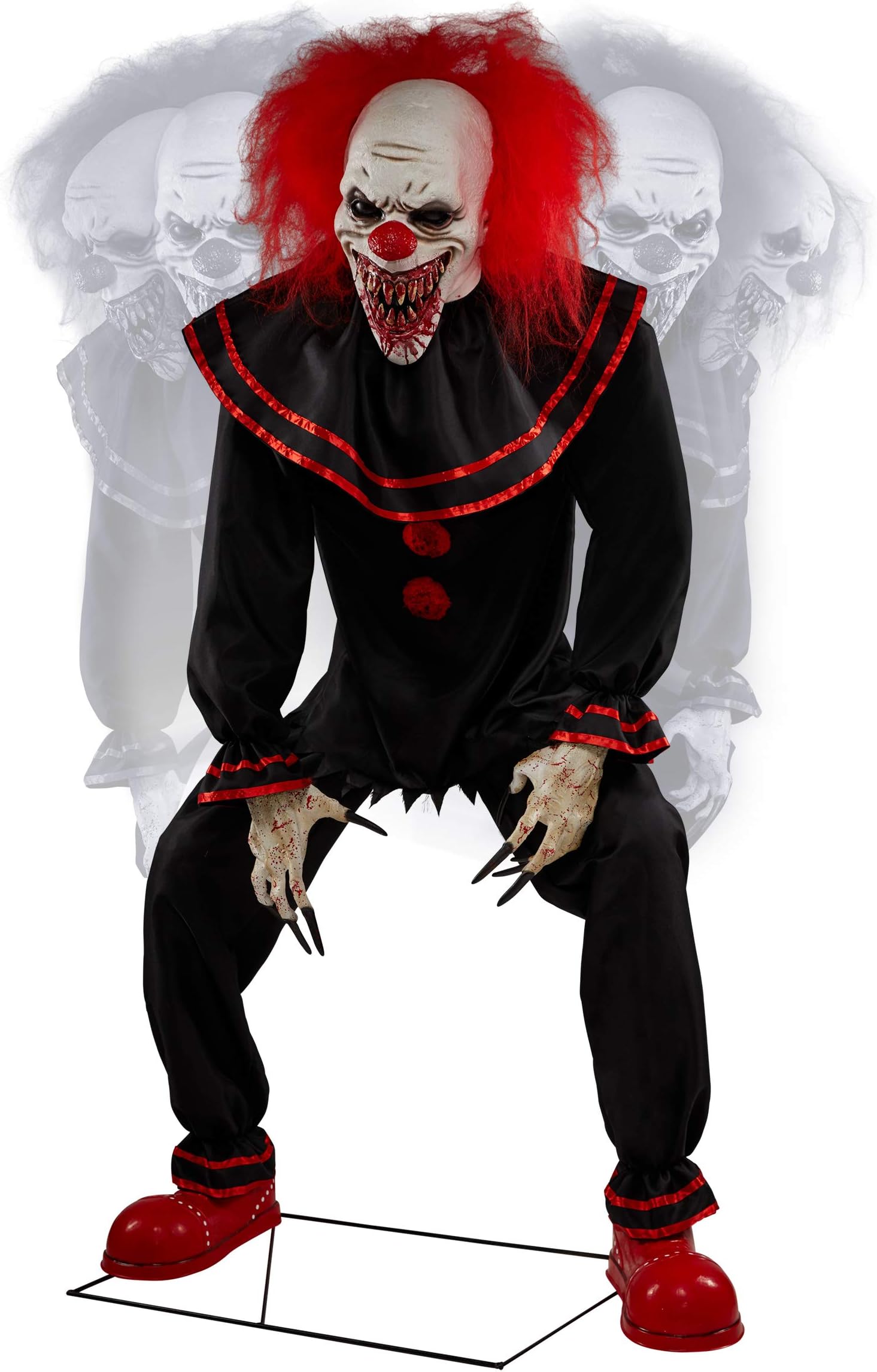 Spirit Halloween 7' Crouchy the Clown Animatronic