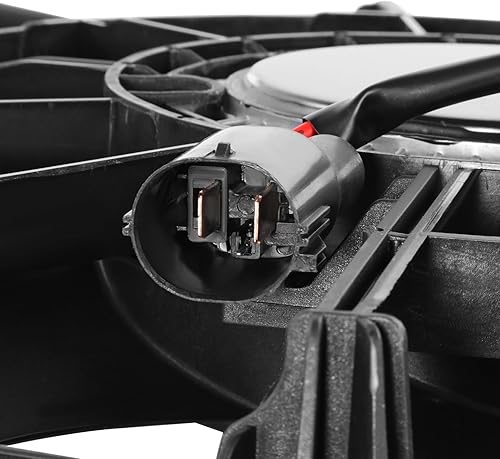 Miniatura 5 de VO3115119 Conjunto de ventilador de refrigeración de radiador estilo fábrica compatible con Volvo XC40 2019-2021, 12 V, negro