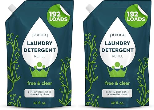 Vista 14 de Puracy - Detergente líquido natural para lavandería para bebés - Libre de 1,4 Dioxano, concentrado líquido de detergente sin fragancia y suave