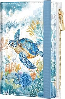 Passport Holder for Travel, RFID Blocking Passport Cover for Women Zipper