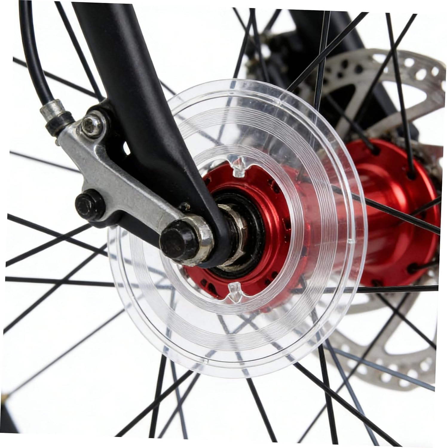 Homoyoyo 5pcs Universal Fit Plastic Spoke Shield for Mountain Bike and Road Bike, Quick Installation Flywheel Protector, Sturdy Cassette Hub Protection for Cycling and Commuting