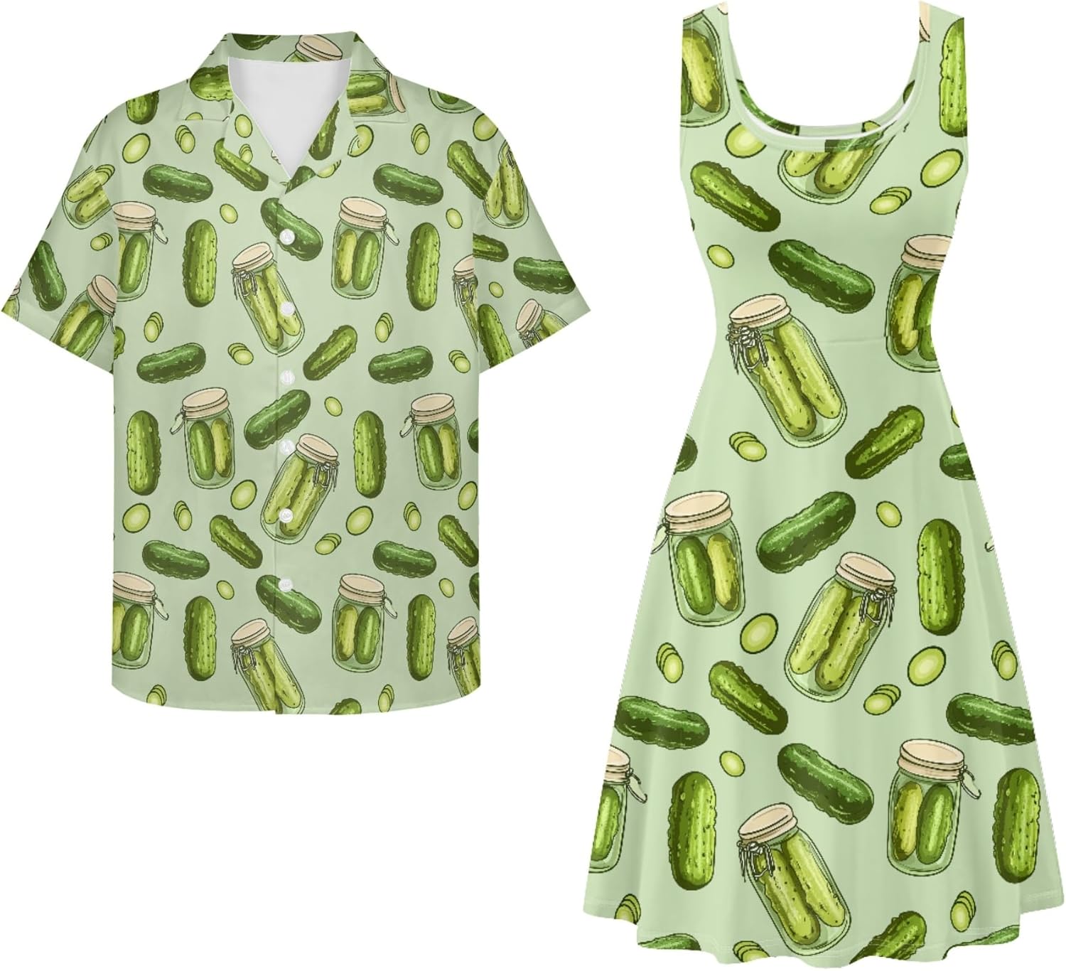 Matching Hawaiian Outfits for Couples - Women's Casual Dresses & Men's Hawaiian Shirt - His and Hers Summer Outfits - Image 5