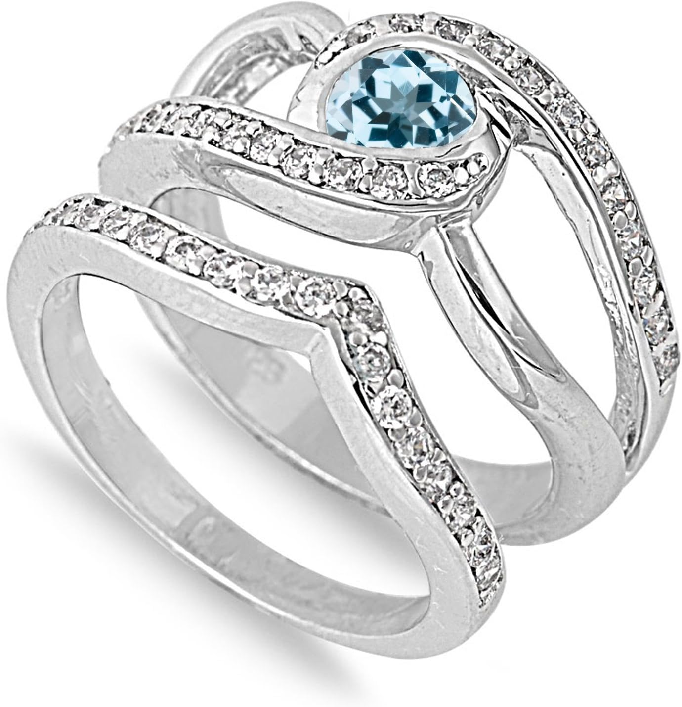 CHOOSE YOUR COLOR Sterling Silver Round Ring
