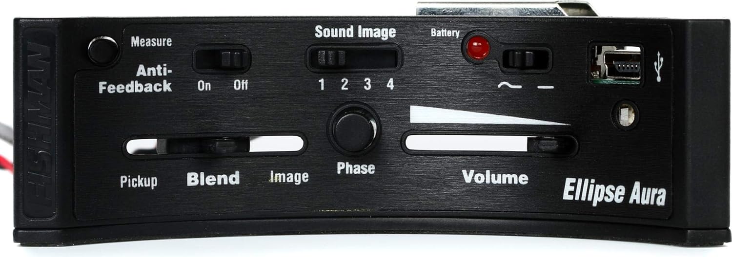Fishman Ellipse Aura Undersaddle Pickup and Preamp System - Wide Format