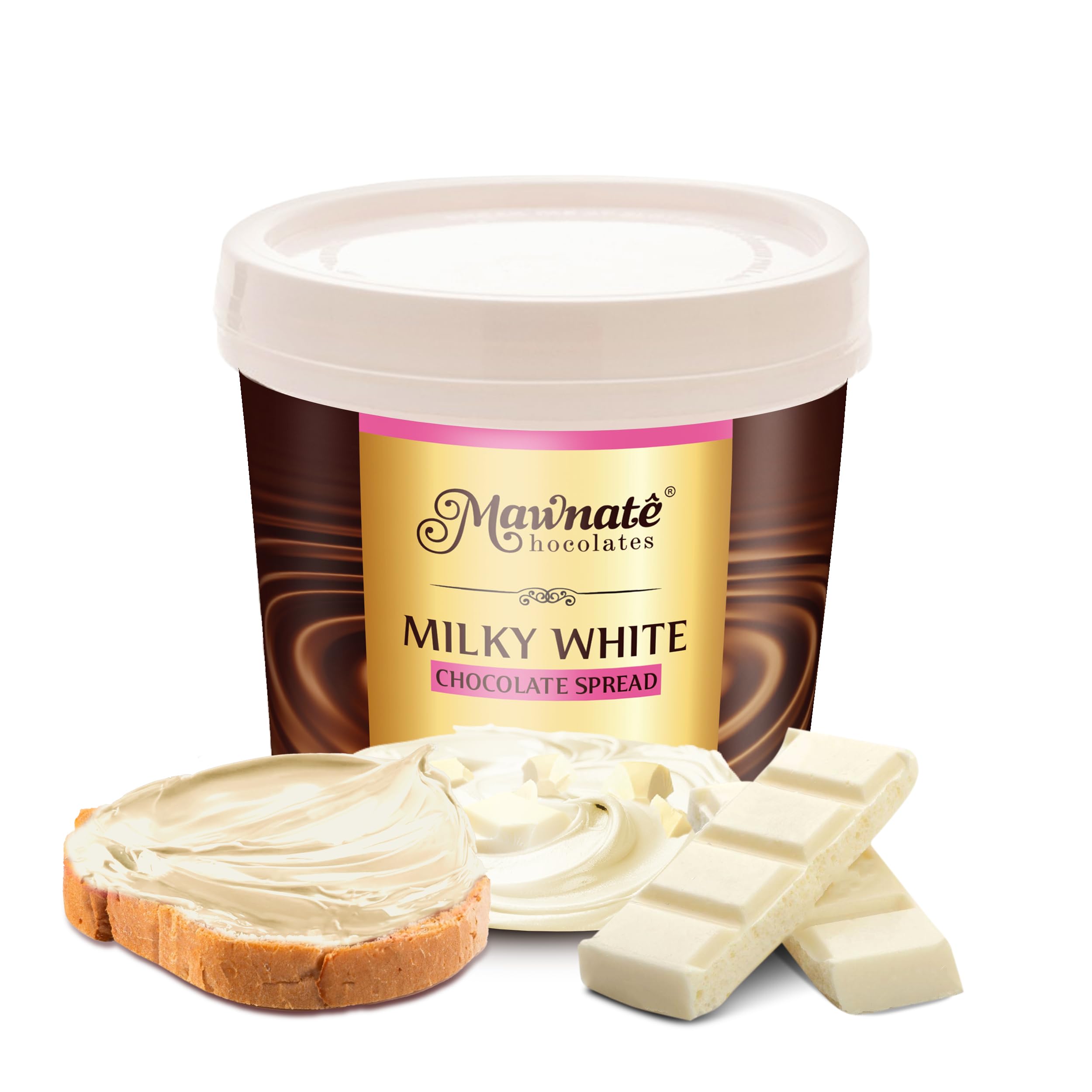 Sponsored Ad - Milky White Spread by (1 kg) | White Chocolate Spread - A Sweet and Crunchy Delight | Protein-Packed and Delicious
