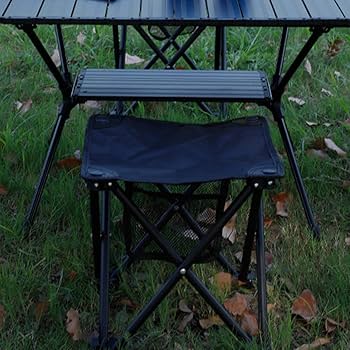 Amazon.co.jp: YJFFQ アウトドアチェア 折りたたみ椅子 ブラック