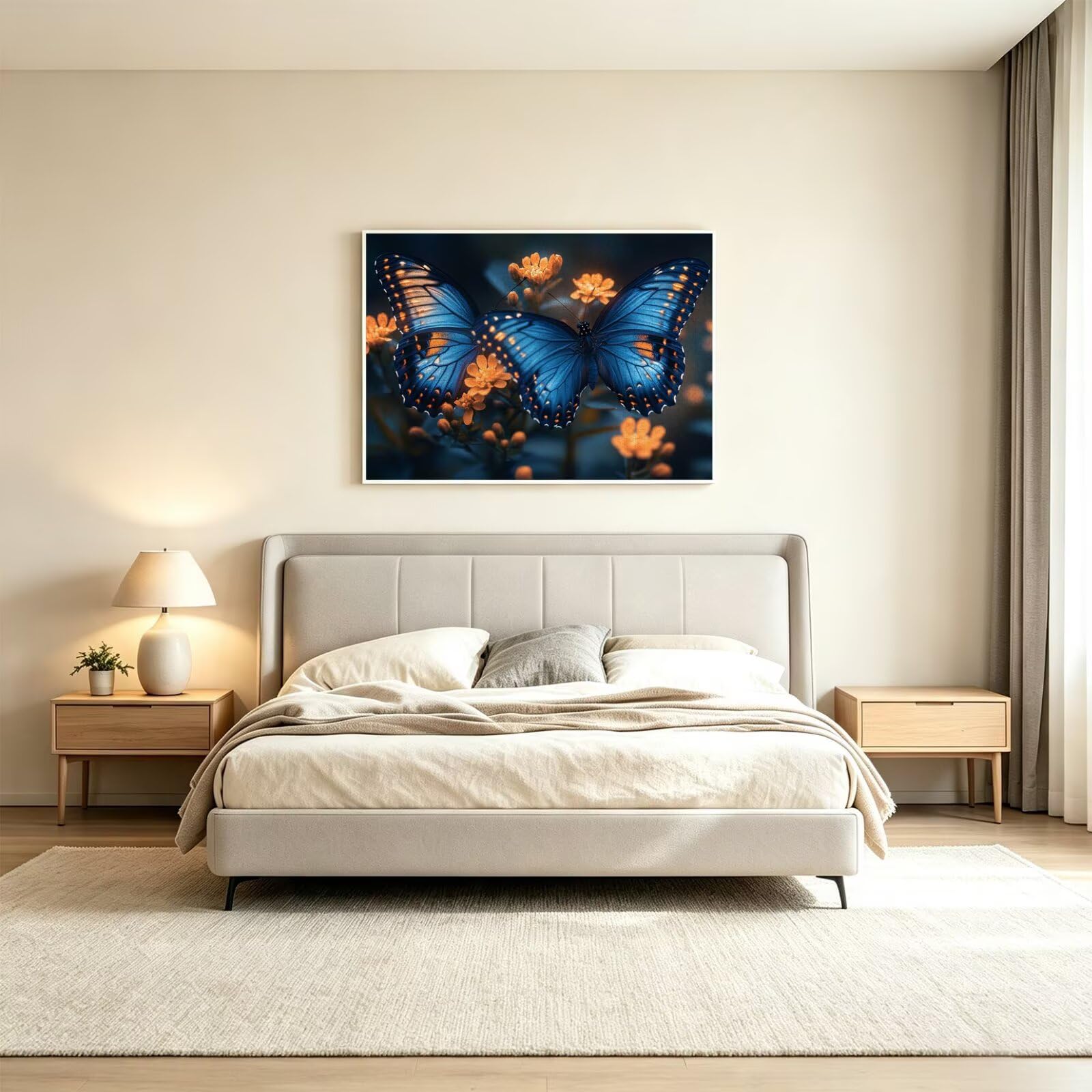 Puzzle dla dorosłych 2000, kwiat motyl, 99 x 70 cm, n-267