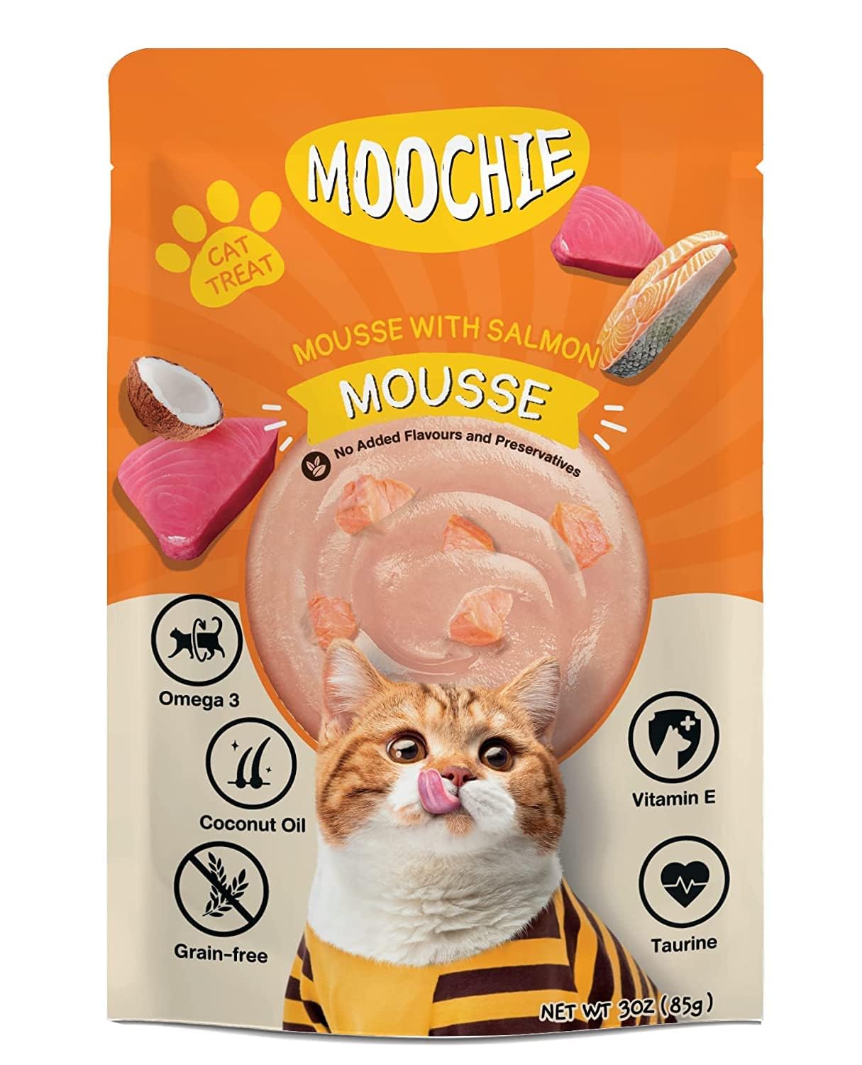 PETS EMPIRE Moochie Tasty Wet Cat Food (85 g X 6 Pouches) Mousse with Salmon, Grain Free Cats Gravy Meal, No Artificial Flavours Kitten Food, Non-Vegetarian Cat Foods Pouch for Kittens (B0D7HHN85P) Amazon Price History, Amazon Price Tracker