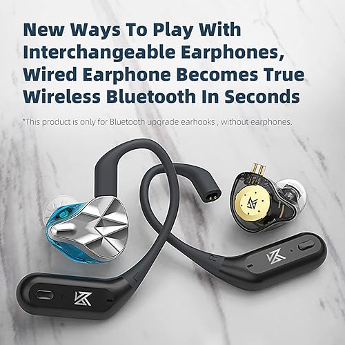 Miniatura 3 de KZ AZ09 PRO Bluetooth 5.2 módulo IEM adaptador Bluetooth impermeable gancho para la oreja batería extra larga vida cable Bluetooth para KZ ZS10