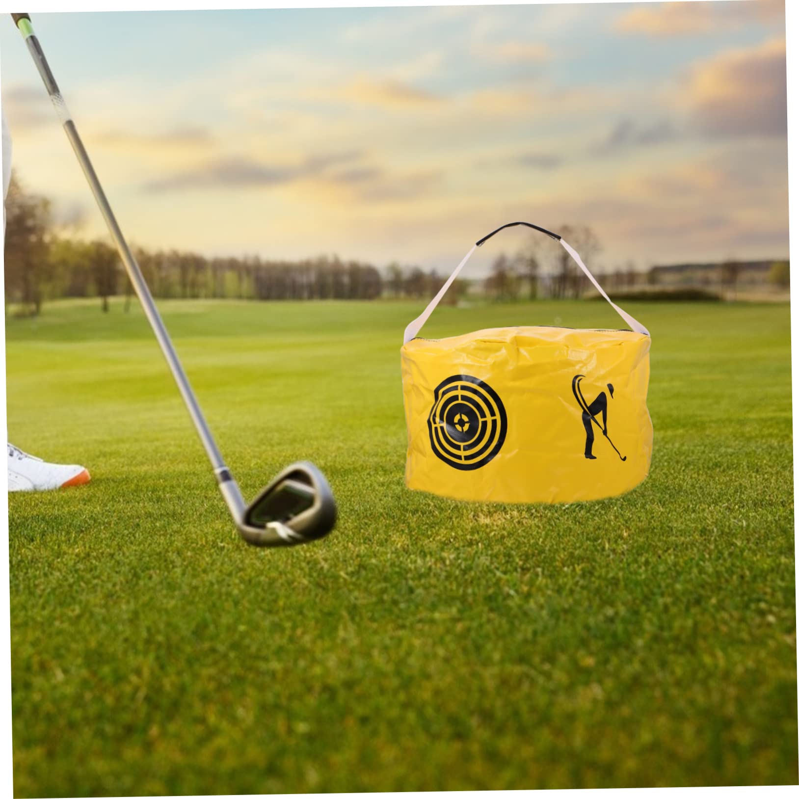 HEMOTON Borsa da Allenamento Swing Golf PVC Gialla per Pratica Potenza