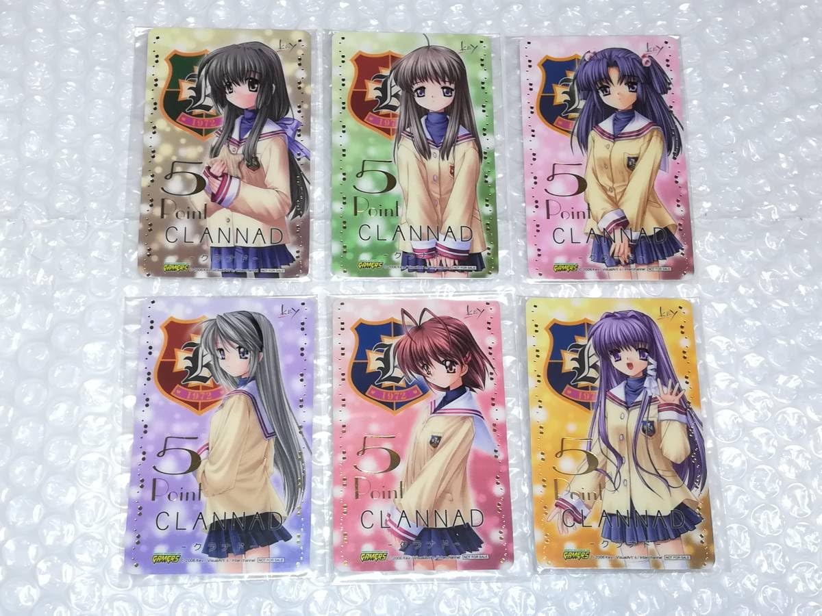 Clannad Gamers Bonus Premium Point Card Set of 6 : Amazon.ca: Everything  Else