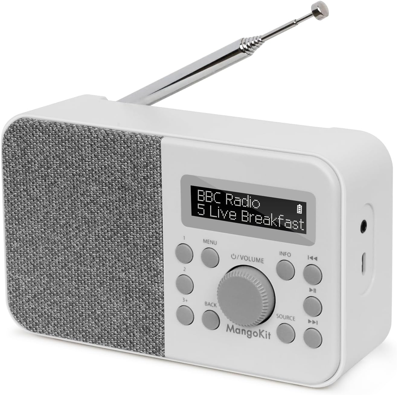 MangoKit PR2S DAB Radios Portable,DAB+ Digital Radios, FM Kitchen Radio ...