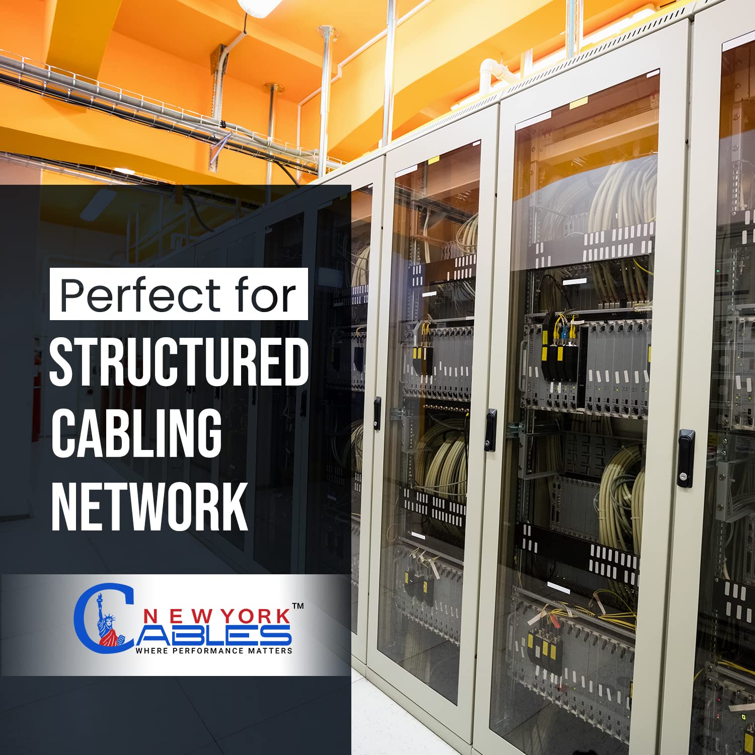 NewYork Cables Cavo Plenum schermato Cat6, 300 m, conduttore in rame nudo solido al 100%, supporto PoE+, 23 AWG, schermatura totale della pellicola da 550 MHz (F/UTP) - Aumenta la tua rete e il gioco