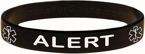 Miniatura 9 de Pulsera de identificación de alerta médica - Rojo - 8 pulgadas - Estándar