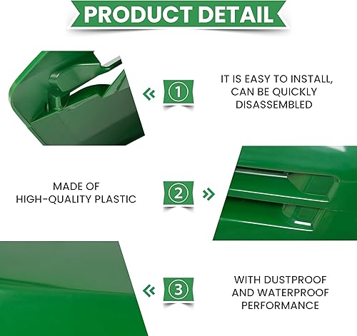 Miniatura 6 de ECOTRIC Capó inferior y superior compatible con los modelos John Deere LX255 LX266 LX277 LX279 LX280 LX288 LX289, 325 335 355D, GT225 235 235E 245,