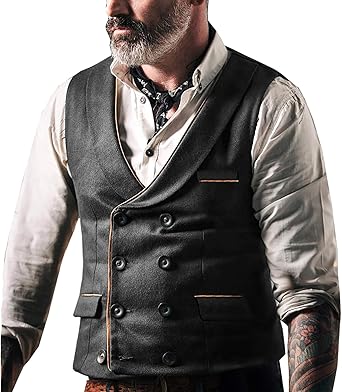 men's waistcoat with collar