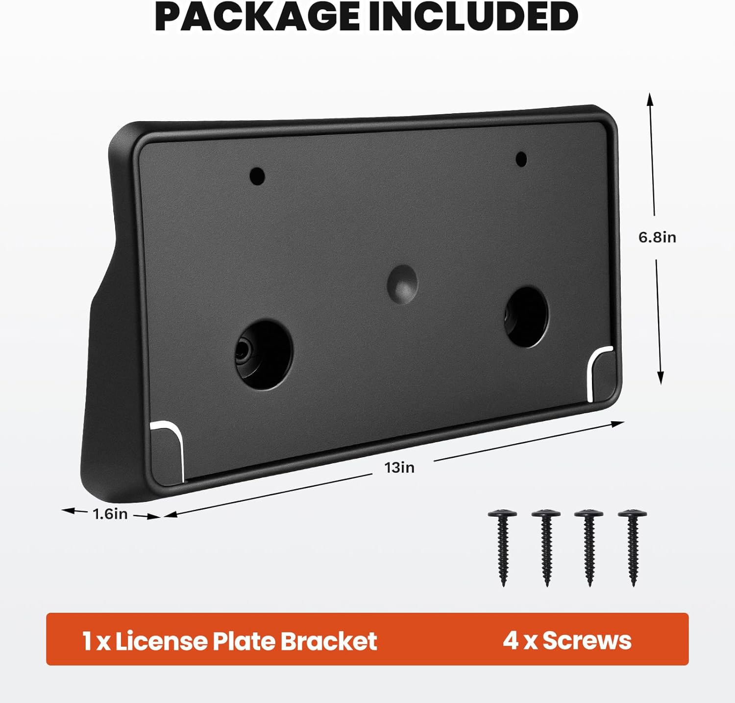 Front License Plate Bracket Fit for Select Model 2013 2014 2015 2016 2017 2018 Dodge RAM 1500, 2019 2020 RAM 1500 Classic License Plate Bracket Replacement 68141642AA Automotive Accessories - Image 7
