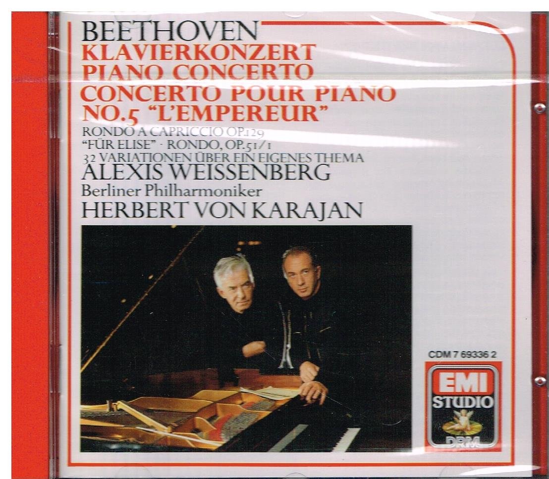 Piano Concerto 5 " Emperor " [Audio CD] Beethoven; Karajan and Bpo