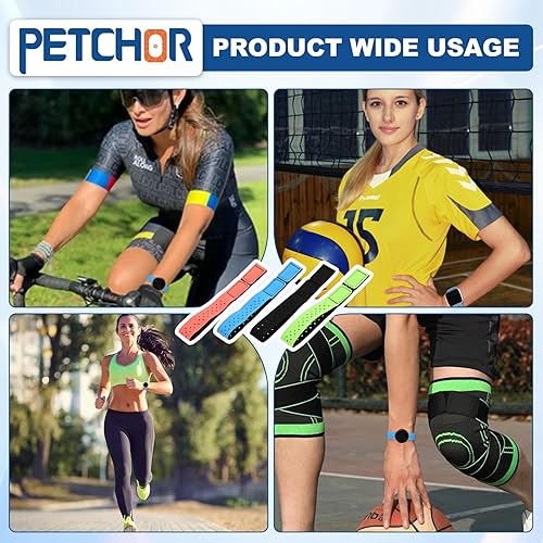 Miniatura 7 de 4 correas de repuesto para monitor de frecuencia cardíaca, correas suaves ajustables compatibles con OTF, Orange Theory Fitness, sensor