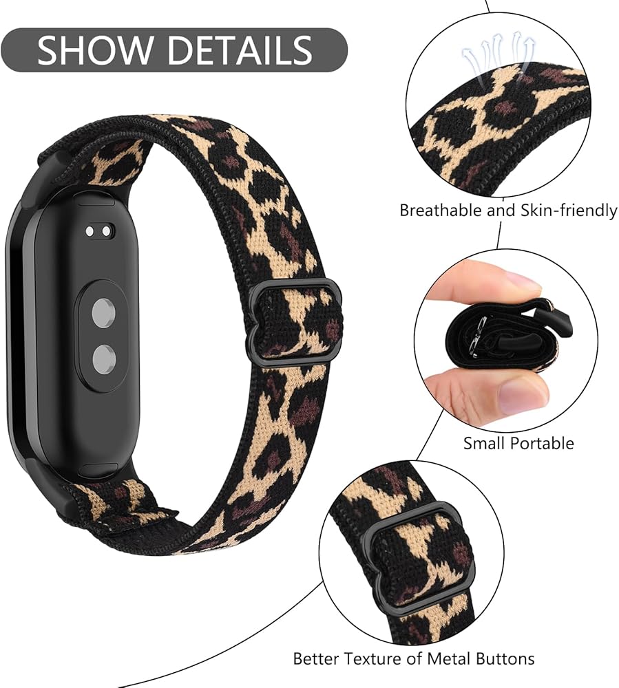 Oumida per Xiaomi Mi Smart Band 8, cinturino da uomo e donna, in