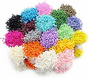 1000pcs Mini Künstliche Doppelköpfe Perle Blume Staubblatt Pistil Hause Handwerk Decor 1000pcs Mini Künstliche Doppelköpfe Perle Blume Staubblatt Pistil Hause Handwerk Decor