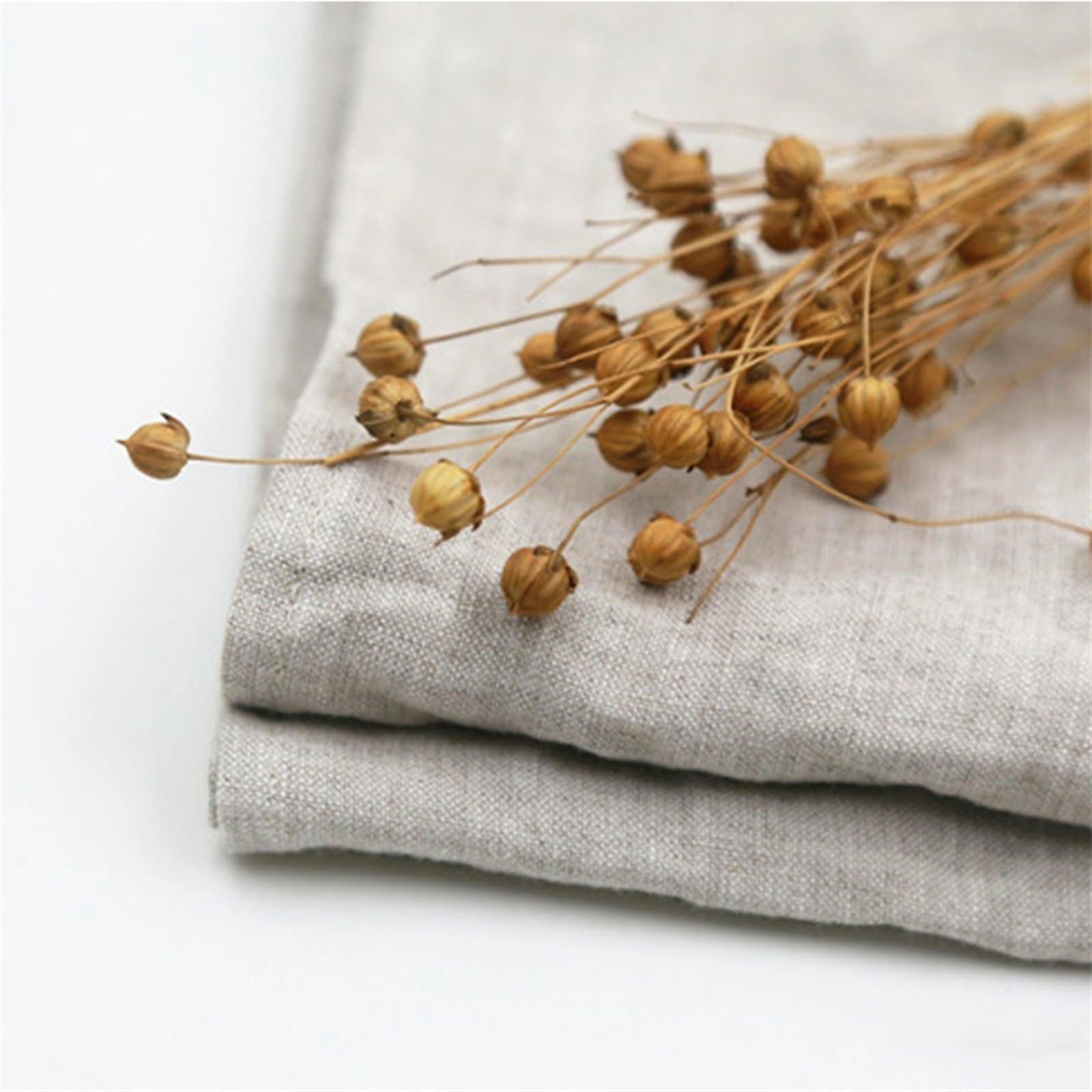 Cloth Napkins 6PCS 100% Linen Table Napkins,30x45cm Natural Material