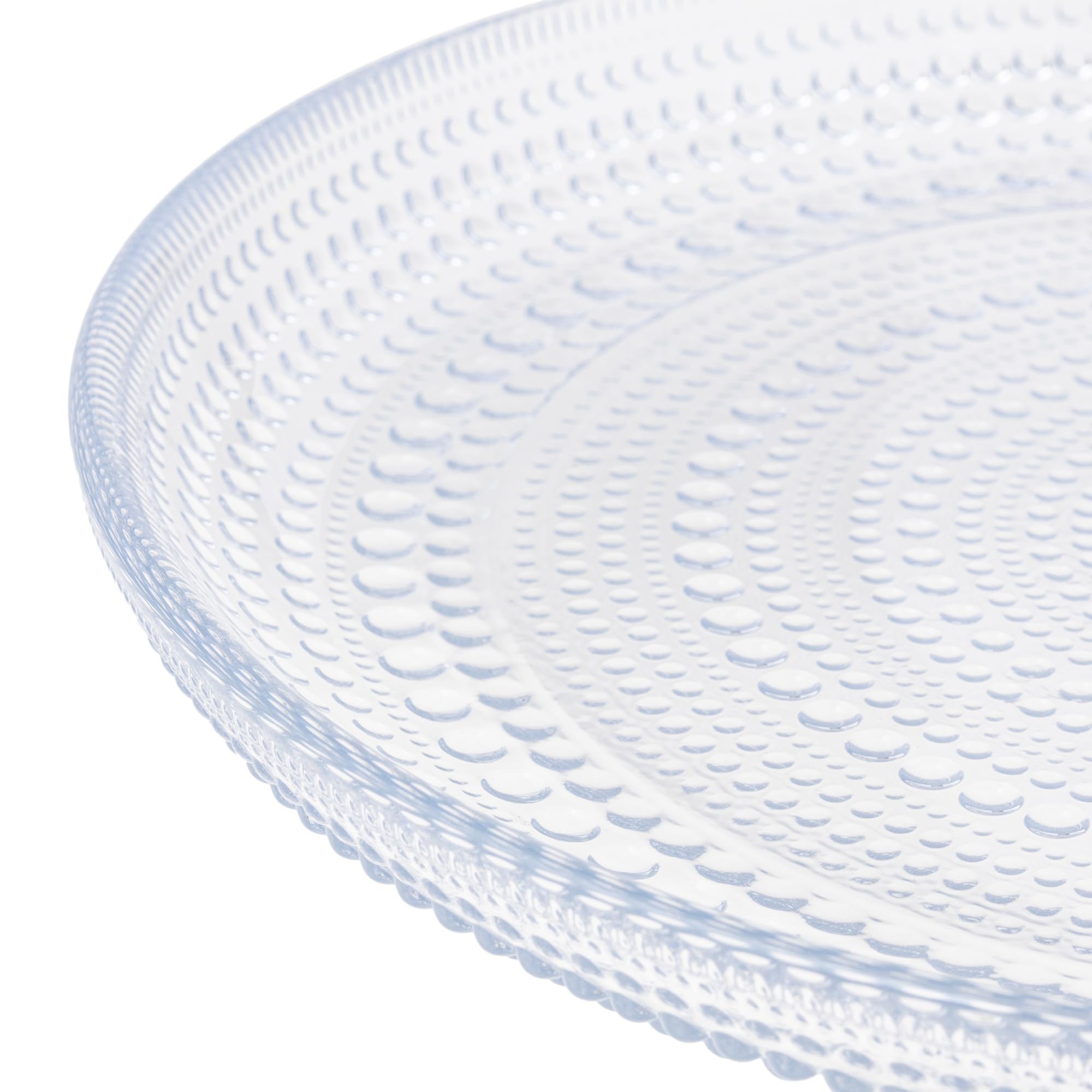 iittala 1007057 Kastehelmi 6 Piatto Piano, 6 pezzi, Trasparente