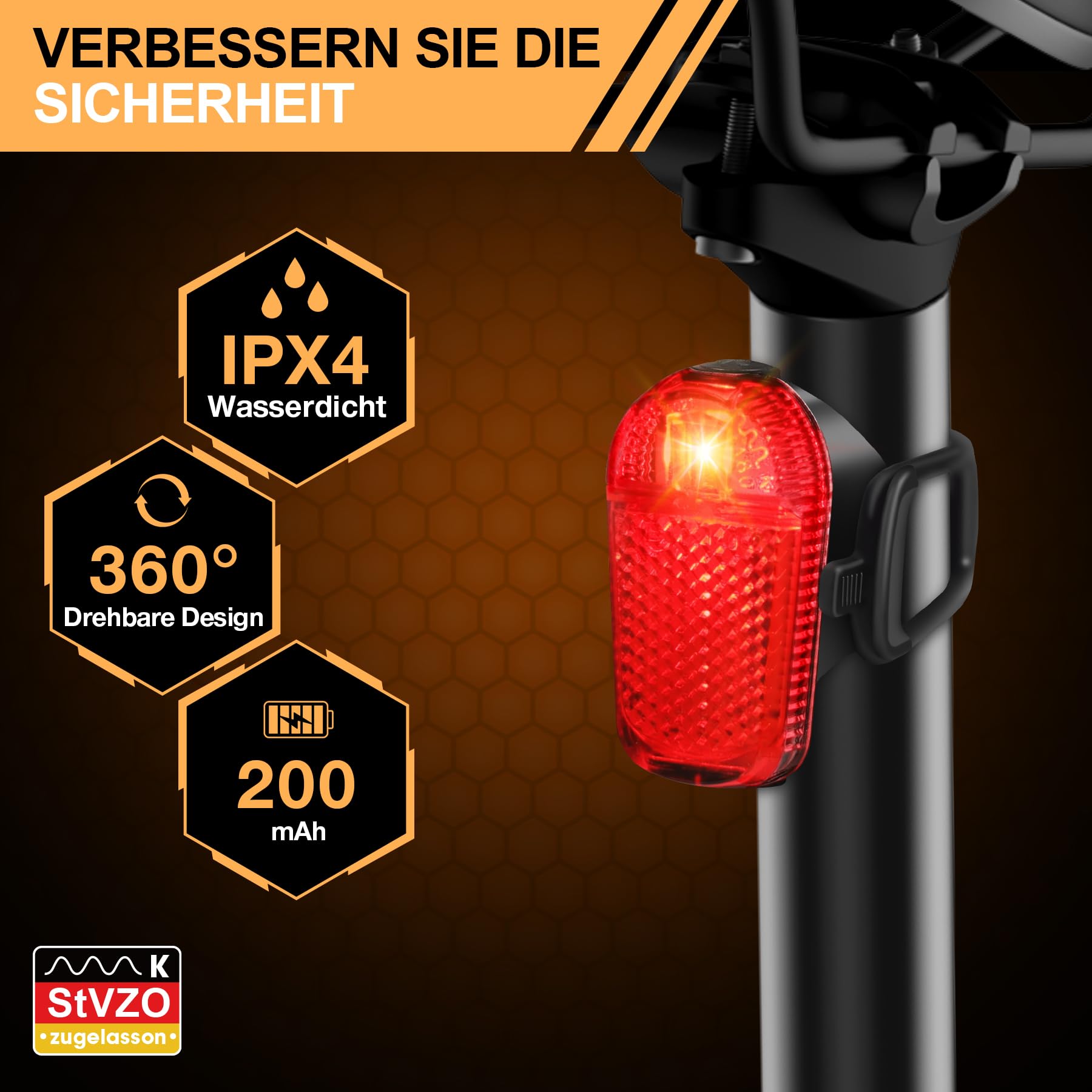 éclairage Vélo électrique StVZO Phare Vélo LED StVZO - Pour VAE 6-48V - 75 Lux Étanche Avec Réflecteur - Sécurité Routière Phare Vélo 75 Lux éclairage Vélo électrique StVZO Phare Vélo LED StVZO - Pour VAE 6-48V - 75 Lux Étanche Avec Réflecteur - Sécurité Routière Phare Vélo 75 Lux