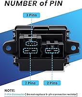 Vista 4 de Resistencia de motor soplador compatible con selectos Chevy Silverado Suburban Tahoe Camaro Equinox/GMC Sierra