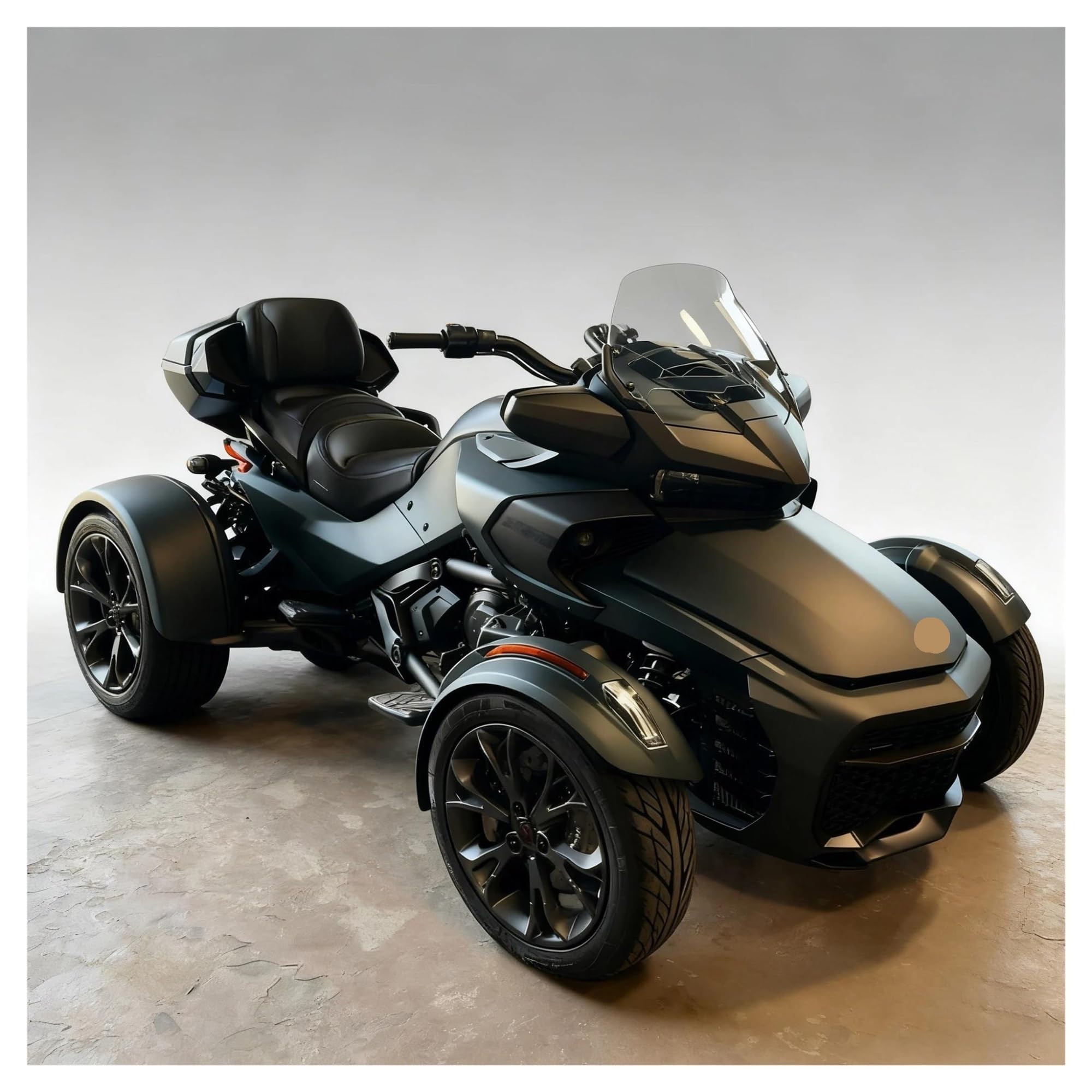 windabweiser Motorrad Für CAN AM Für Spyder F3 Erhöhte Windschutzscheibe Spyder Frontscheibe Motorrad Erhöhen Sie Den Luftabweiser Spoiler Sport(Transparent)