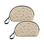 AmBealla 2PCS Cosmetic Bag Storage Purse Bag for Women,Cute Compact Travel Makeup Bag for Keys and Phone,Practical for Girls,Travel Bag for Toiletry