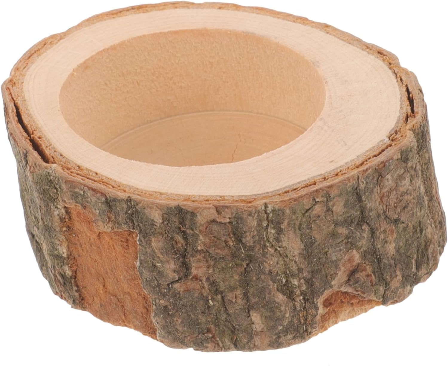 2pcs Pet Wooden Food Bowl for Animals Smooth for Hamsters and Chinchillas Compact Design Easy to Natural Material