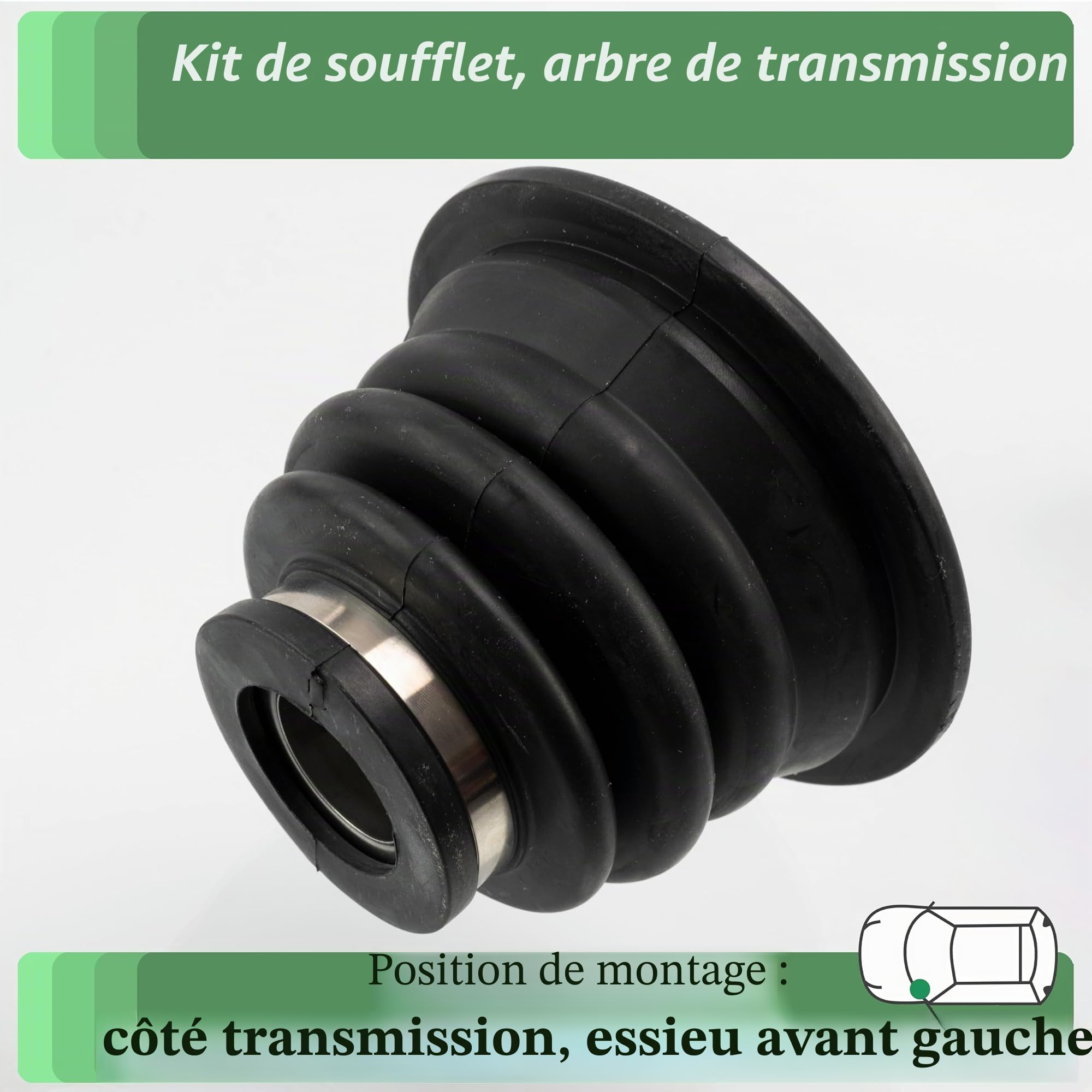 AERZETIX K33967 soufflet de cardan essieu avant gauche côté boîte de vitesses compatible avec OE 4008900Q0K / 40089-00Q0K / 40089 00Q0K / 7701207566/77 01 207 566/77-01-207-566/77.01.207.566