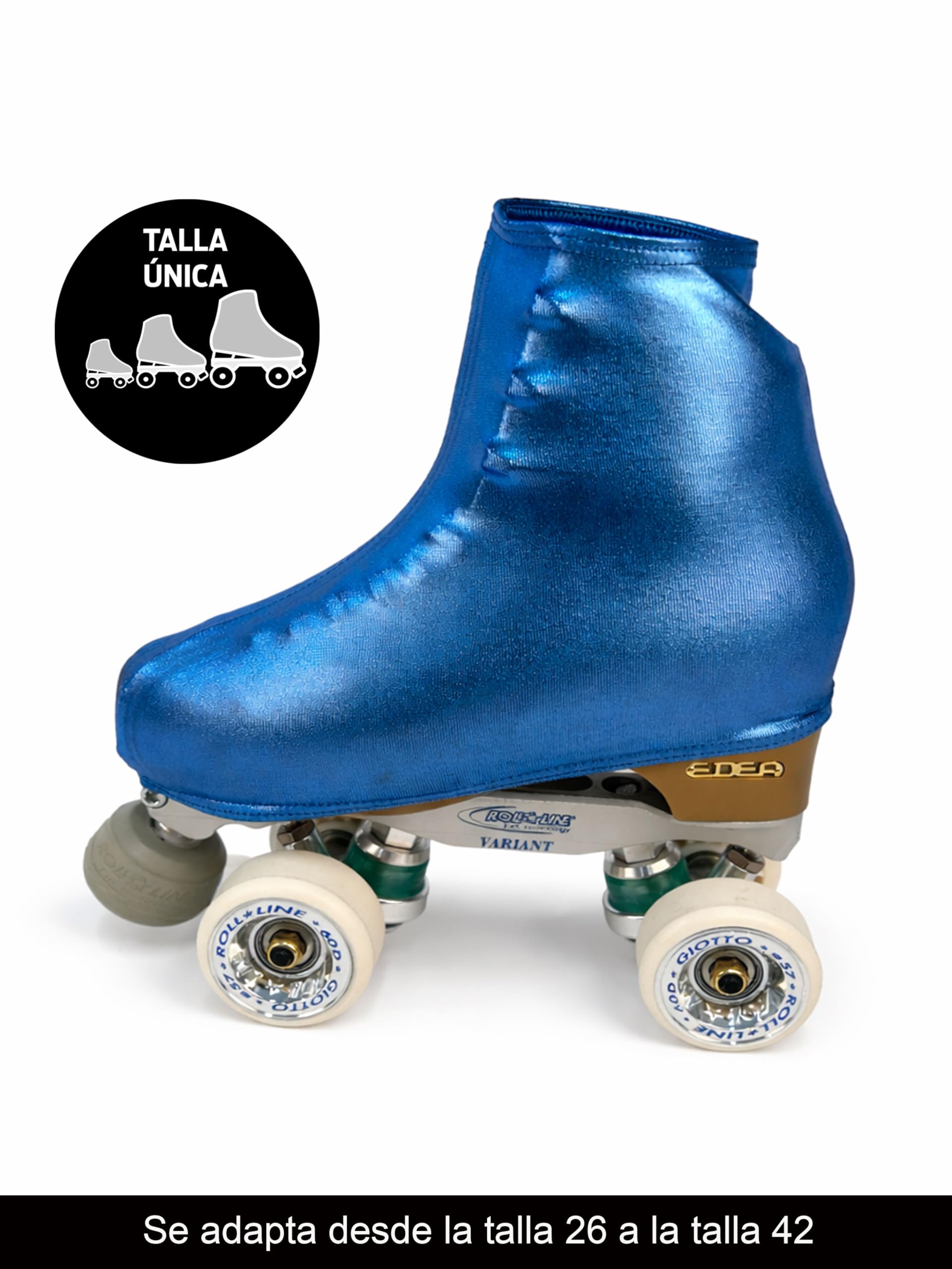 Cubre patín CRLSPORT para patinaje artístico o en línea, 180 densidad, talla universal, azul brillante