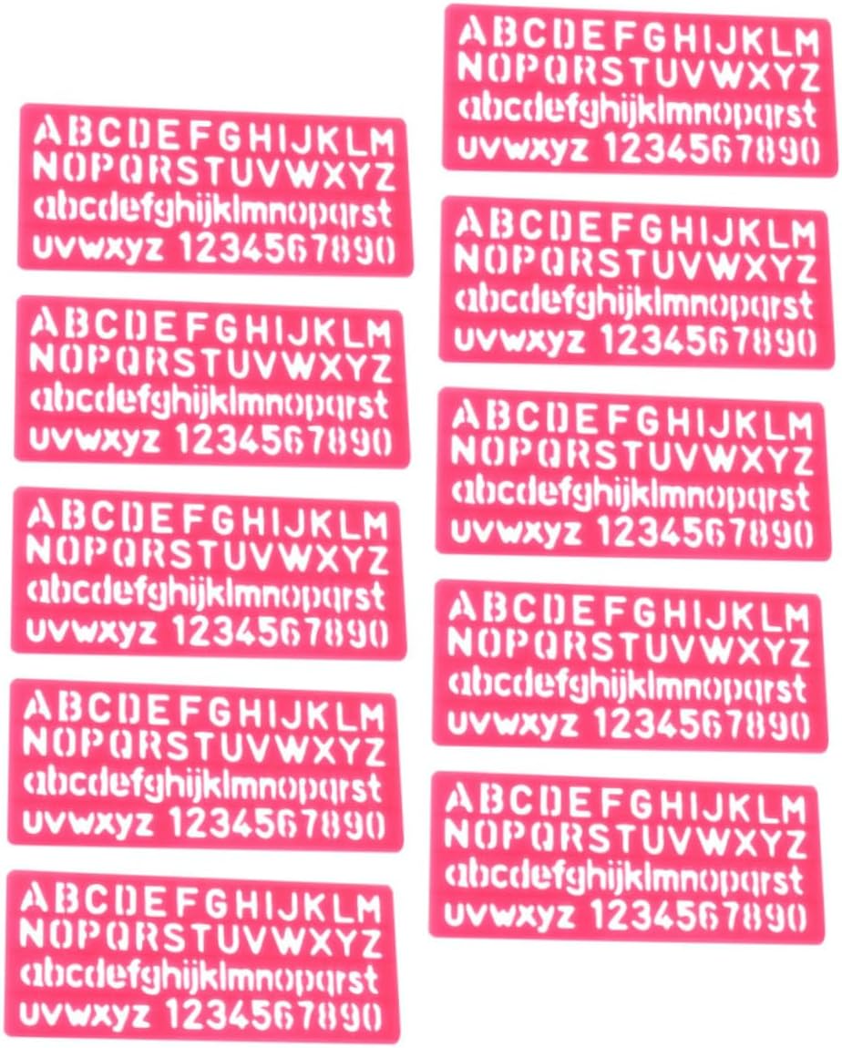 32pcs Creative Alphabetic Stencil for Boys and Girls Transparent Drawing Templates for Craft Projects Lightweight and Tools Random Colors